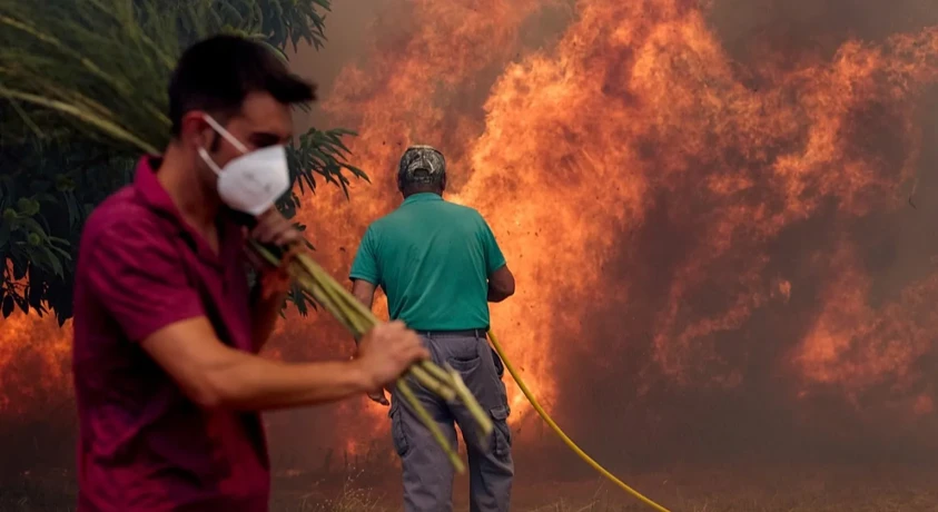 ხანძარი ესპანეთის ჩრდილოეთ ნაწილში
