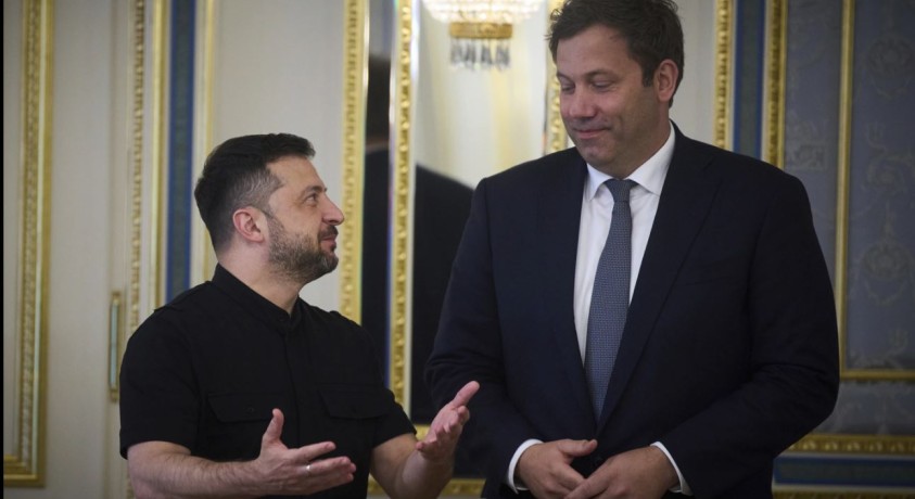 ვოლოდიმირ ზელენსკი კიევში გერმანიის ვიცე-კანცლერს, ლარს კლინგბეილს შეხვდა