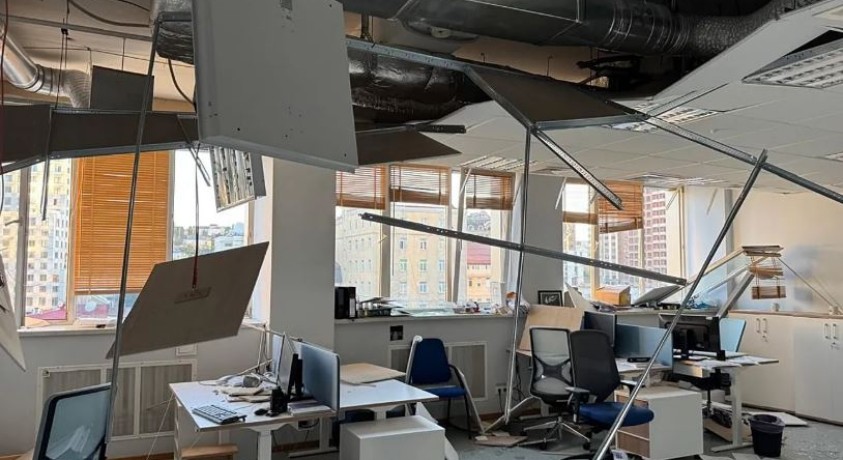 რუსეთმა კიევში ევროკავშირის წარმომადგენლობის შენობა დაბომბა