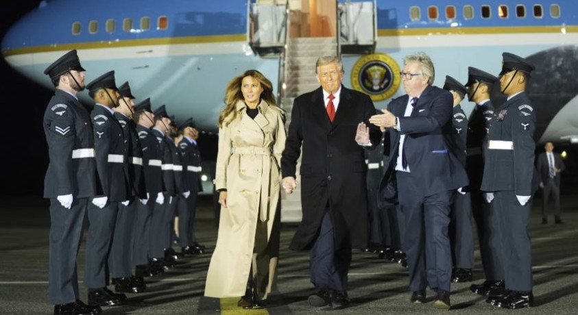 დონალდ ტრამპი ლონდონში ჩავიდა