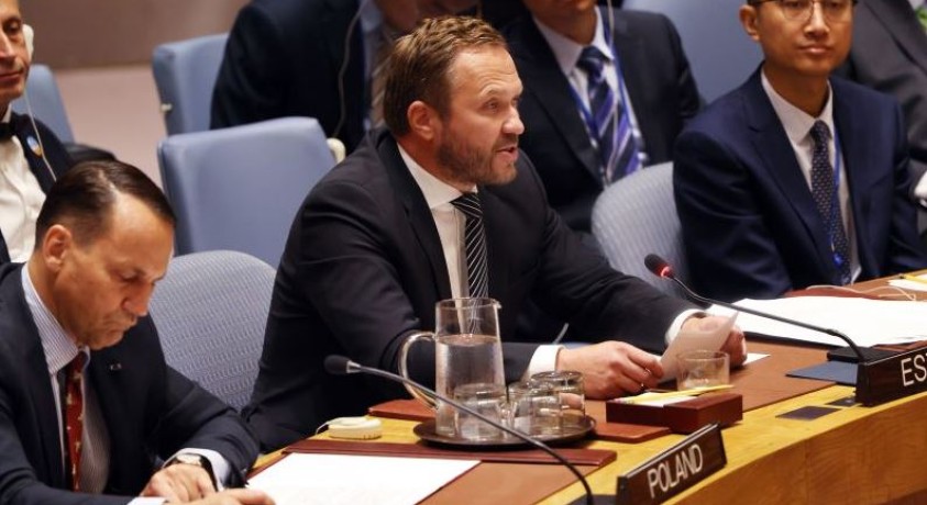 ესტონეთის მოწვევით გაეროში გაიმართა უშიშროების საბჭოს სხდომა