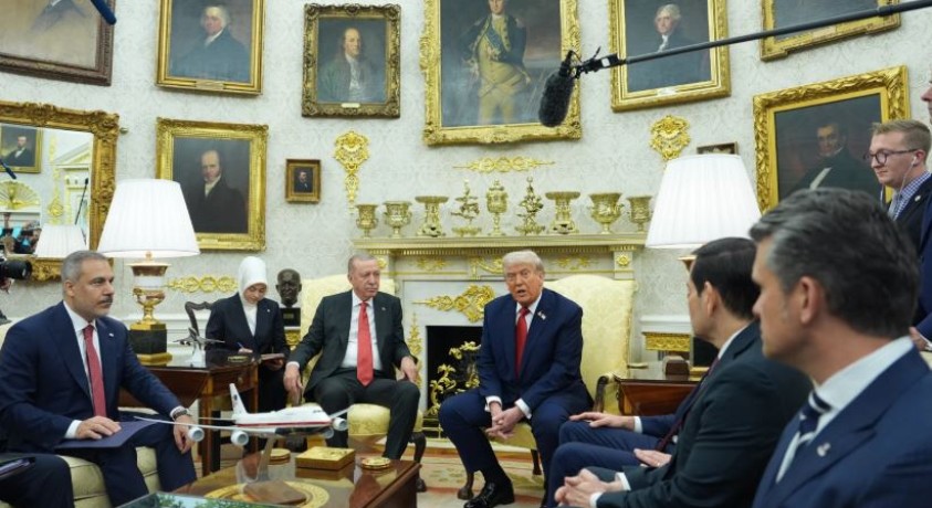 დონალდ ტრამპმა რეჯეფ თაიფ ერდოღანს თეთრ სახლში უმასპინძლა