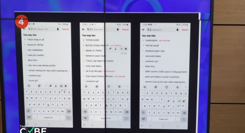TikTok-ზე 13 წლის მოზარდები პორნოგრაფიულ მასალას ხედავენ