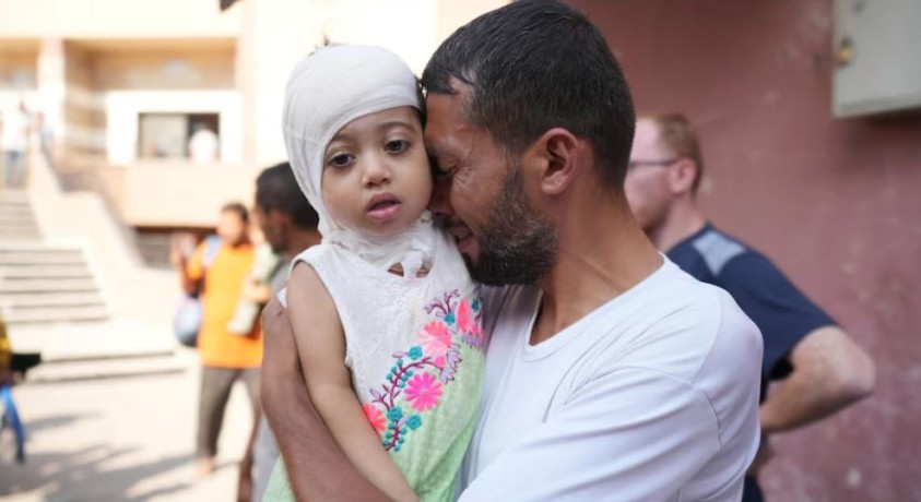 ღაზიდან პირველი მასშტაბური სამედიცინო ევაკუაცია განხორციელდა