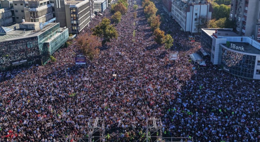 ბელგრადსა და სერბეთის სხვა ქალაქებში მასშტაბური ანტისამთავრობო აქციები გაიმართა