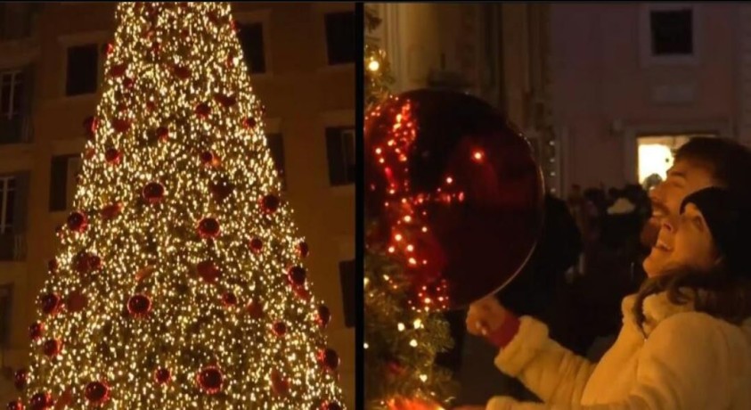 რომის ისტორიულ ცენტრში საზეიმოდ განათდა მთავარი ნაძვის ხე