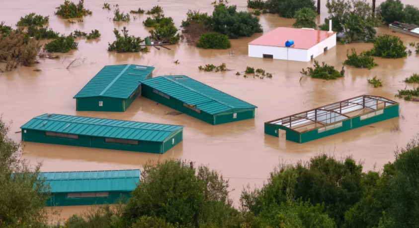 პირენეს ნახევარკუნძულზე მასშტაბური წყალდიდობებია