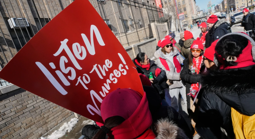 ნიუ-იორკში ექთნების გაფიცვა გრძელდება