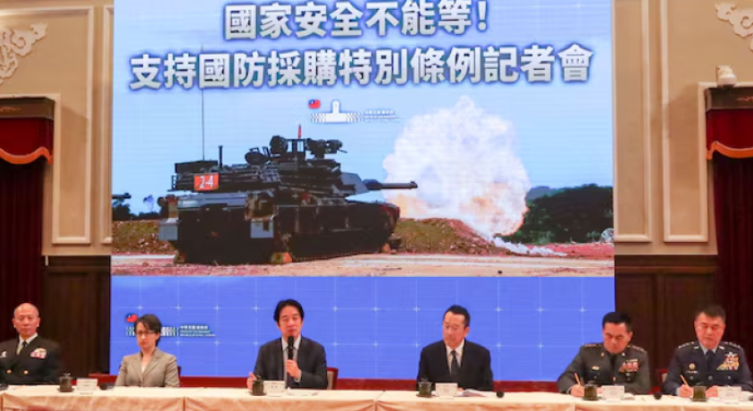 ტაივანის პრეზიდენტი ოპოზიციას თავდაცვის ბიუჯეტის მხარდაჭერისკენ მოუწოდებს