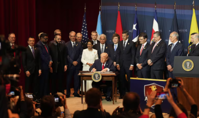 მაიამიში დონალდ ტრამპსა და რეგიონის 14 ქვეყნის ლიდერებს შორის შეხვედრა გაიმართა