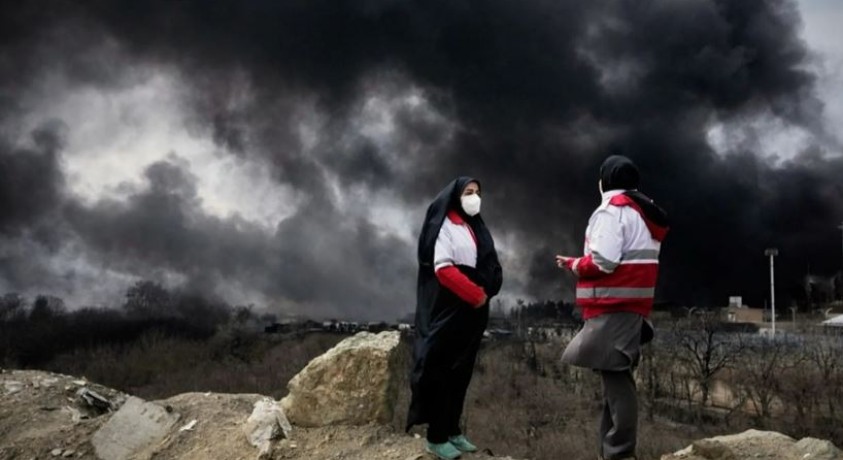 ჟურნალისტებს თეირანში იერიშების შედეგად დაზიანებული უბნები და შენობები დაათვალიერებინეს