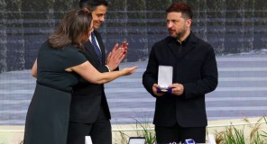უკრაინის პრეზიდენტ ვოლოდიმირ ზელენსკის  საერთაშორისო „ოთხი თავისუფლების“ ჯილდო მიენიჭა