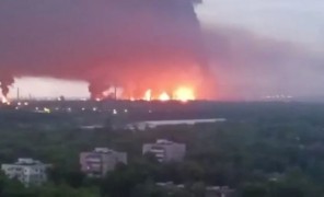 კიევის იერიშებზე პასუხად, უკრაინამ რიაზანის ნავთობქარხანას დაარტყა