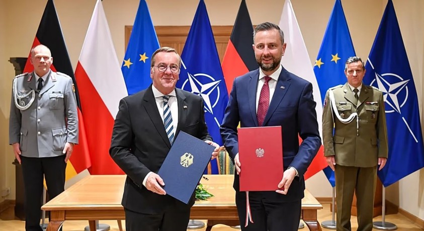 გერმანიამ და პოლონეთმა თავდაცვის შესახებ  ერთობლივ ხელშეკრულებას მოაწერეს ხელი
