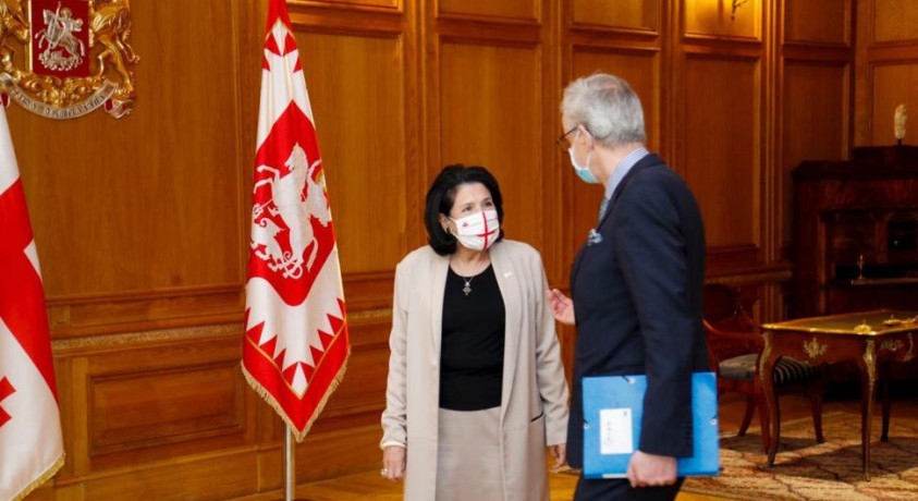 კრისტიან დანიელსონი საქართველოს პრეზიდენტს კიდევ ერთხელ შეხვდა