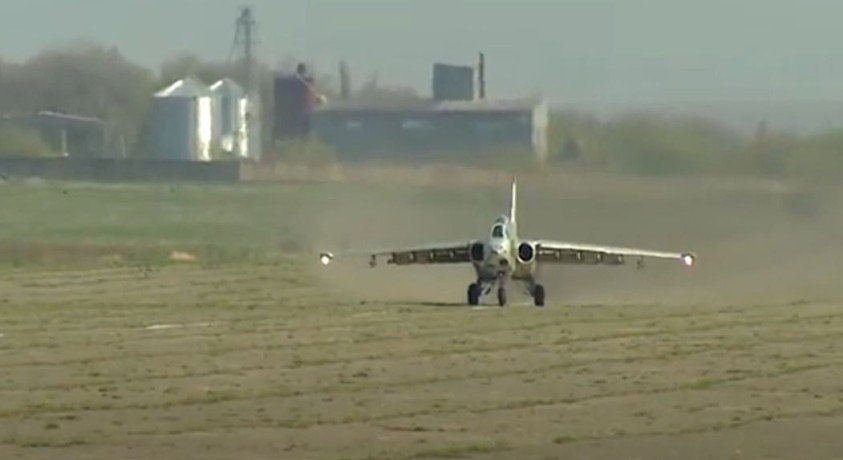 განახლებული სუ-25-ის საგამოცდო ფრენა