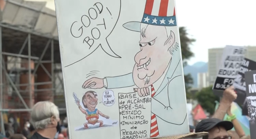 რიო-დე-ჟანეიროში პრეზიდენტის გადადგომის მოთხოვნით საპროტესტო აქცია გაიმართა