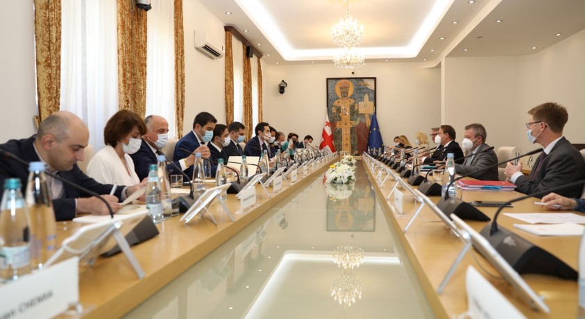 ევროკომისარი საქართველოს პარლამენტში