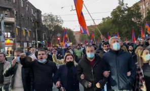 სომხეთში საპროტესტო აქციები მიმდინარეობს