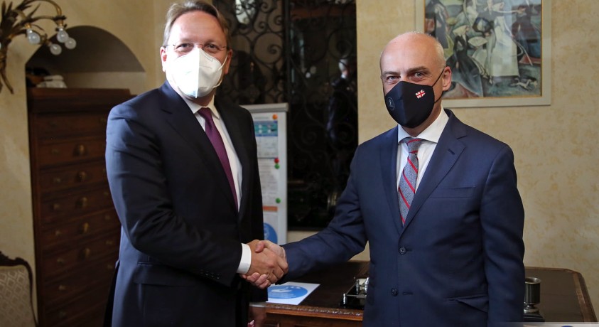 საქართველოს საგარეო საქმეთა მინისტრი ევროკომისარს შეხვდა