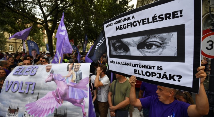 უნგრეთში სახელმწიფოს მიერ ჯაშუშური პროგრამების  გამოყენება გააპროტესტეს