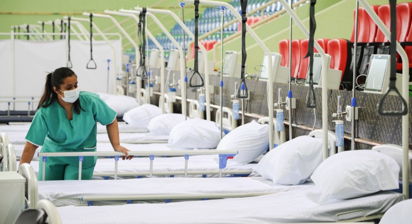 საველე ჰოსპიტალში ცხრა პაციენტი მოათავსეს