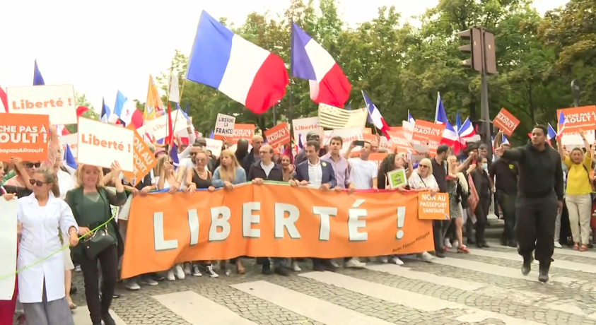 საფრანგეთში კოვიდპასპორტების სისტემას კვლავ აპროტესტებენ