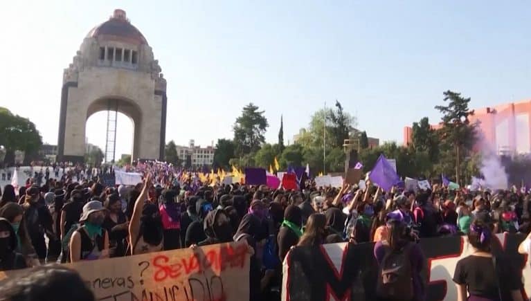მექსიკაში ქალთა მიმართ ძალადობა გააპროტესტეს