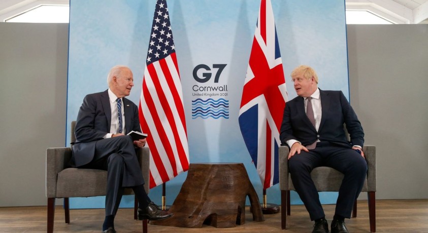 ჯო ბაიდენმა და ბორის ჯონსონმა შეხვედრა გამართეს