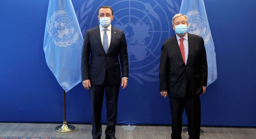 ირაკლი ღარიბაშვილი გაეროს გენერალურ მდივანს შეხვდა