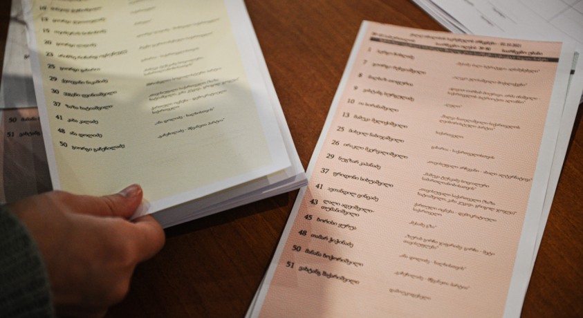 წინასწარი შედეგებით, ადგილობრივი თვითმმართველობის არჩევნებში ქვეყნის მასშტაბით, „ქართულ ოცნებას“ 48.56% აქვს, „ნაციონალურ მოძრაობას“ 31.23%