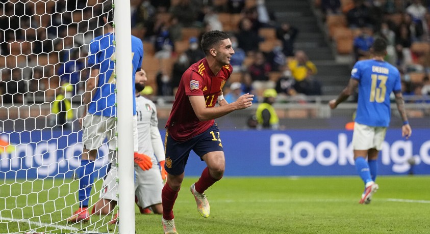 ესპანეთმა იტალიის წარმატებული სერია დაასრულა და ერთა ლიგის ფინალის საგზური მოიპოვა