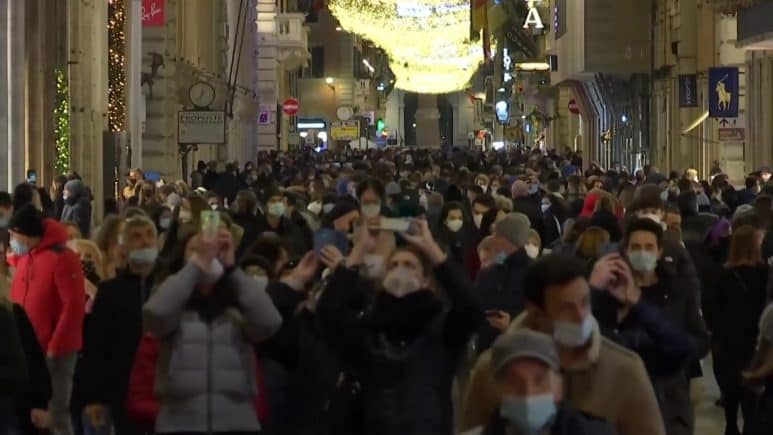 საშობაოდ ევროპის ქვეყნებში შეზღუდვები მკაცრდება