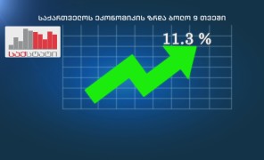 საქართველოს ეკონომიკა ბოლო 9 თვეში 11,3%-ით გაიზარდა