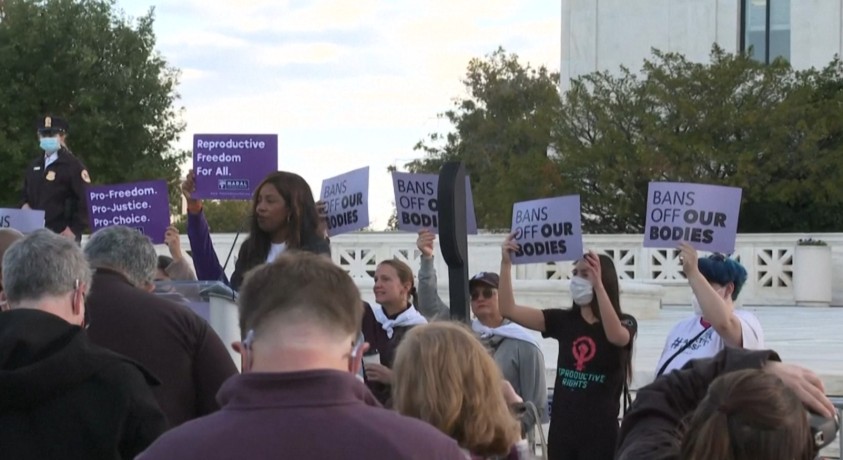 ვაშინგტონში ტეხასის აბორტის კანონს აპროტესტებენ