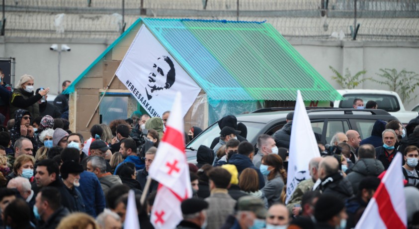 აქცია რუსთავის ციხესთან