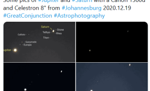 სატურნის და იუპიტერის დაახლოება თბილისის ცაზეც გამოჩნდება