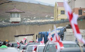 აქცია ავტოკოლონით გლდანის ციხესთან