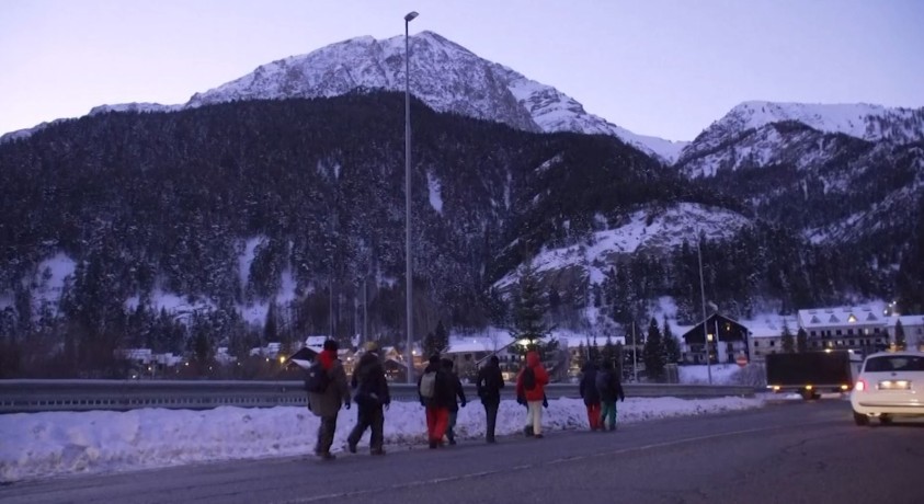 მიგრანტები ევროპის ქვეყნებში შეღწევას ალპების მთების გავლით ცდილობენ