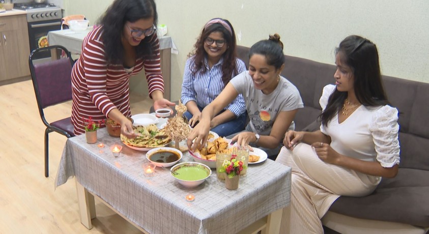 ახალი წელი ინდოელ სტუდენტებთან ერთად