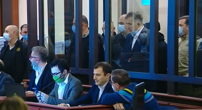 მიხეილ სააკაშვილის სასამართლო პროცესი მიმდინარეობს