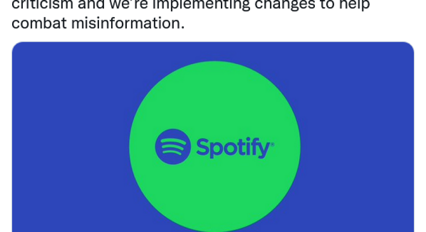 მუსიკალურ პლატფორმა “სპოტიფაიზე” კორონავირუსთან დაკავშირებით დეზინფორმაცია გავრცელდა