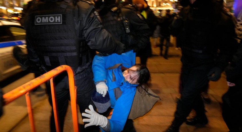 ომის წინააღმდეგ რუსეთში საპროტესტო აქციები გრძელდება