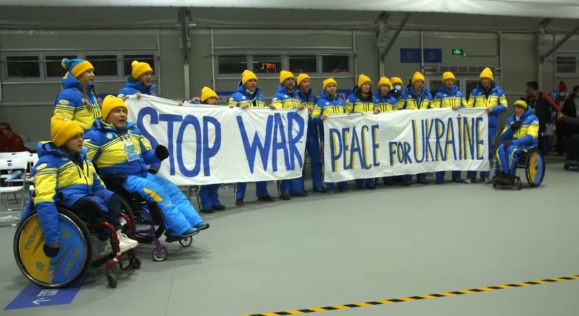 „შეაჩერეთ ომი“ – უკრაინელი პარაოლიმპიელები მშვიდობისთვის შეიკრიბნენ