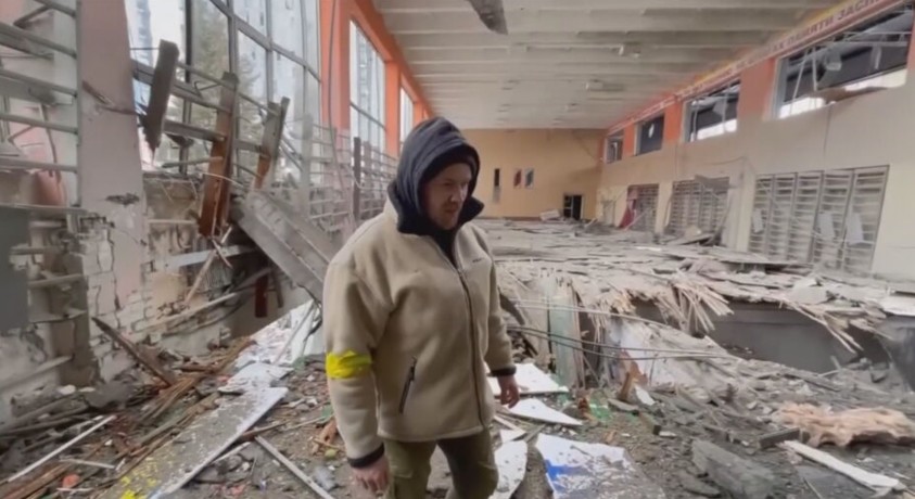 დაბომბილი სპორტკომპლექსი ხარკოვში