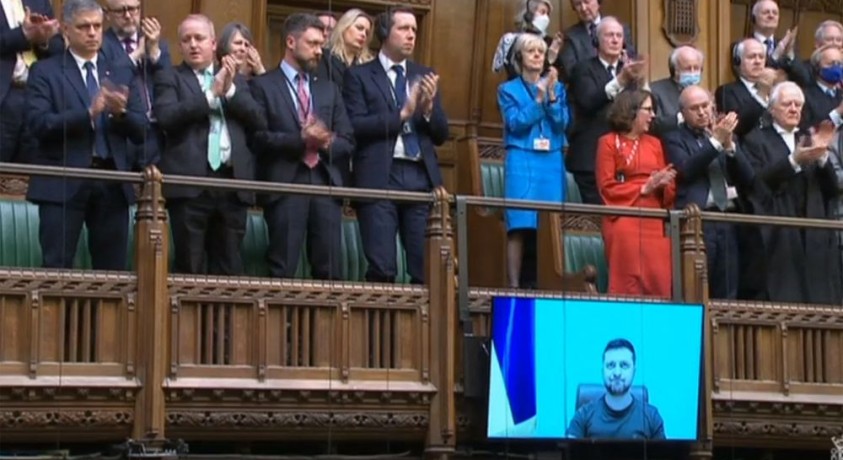 უკრაინის პრეზიდენტმა თემთა პალატას მიმართა