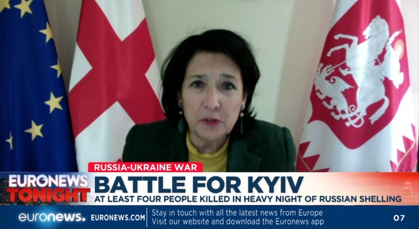 საქართველოს პრეზიდენტი “ევრონიუს გლობალის” ეთერში