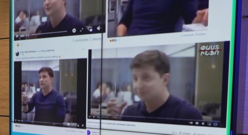 ვოლოდიმირ ზელენსკიზე პროგრამულად დამუშავებული ვიდეო ვრცელდება