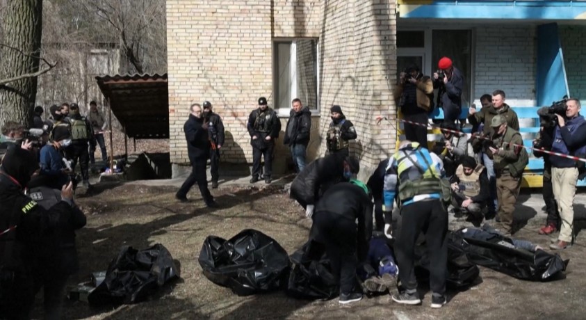 რუსეთის წარმომადგენლები  აცხადებენ, რომ ქალაქ ბუჩიდან გავრცელებული კადრები დადგმულია