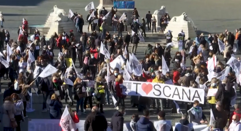 ევროპაში შეზღუდვების გამკაცრებას მცირე ბიზნესის წარმომადგენლები აპროტესტებენ